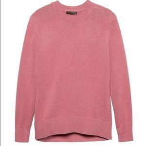 Banana republic pink crew neck sweater